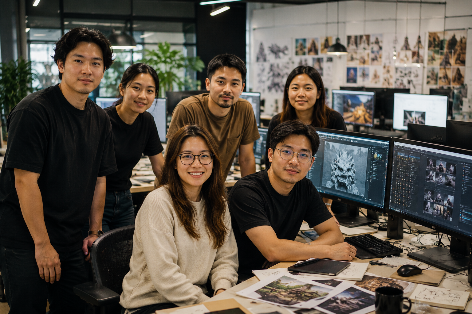 Kefi Creations design team at work — concept development and 3D modelling studio